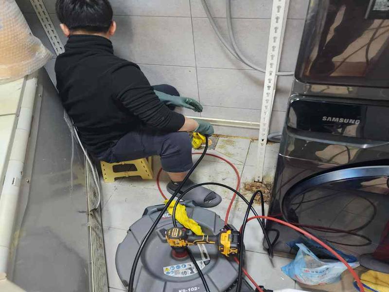 일산 싱크대막힘 작업사례 3
